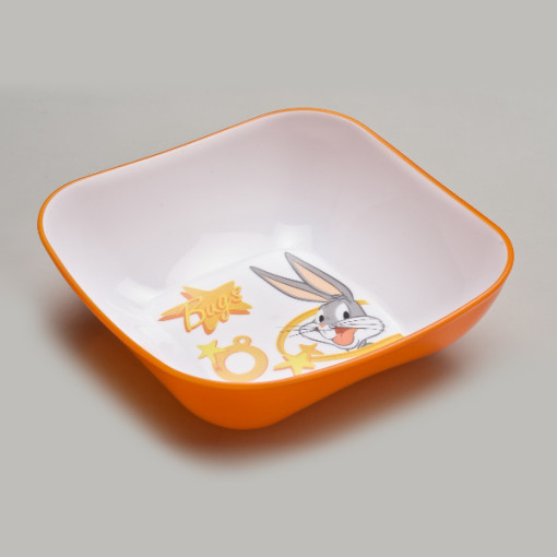 PIATTO FONDO BABY DEM ARANCIO BUGS BUNNY 1